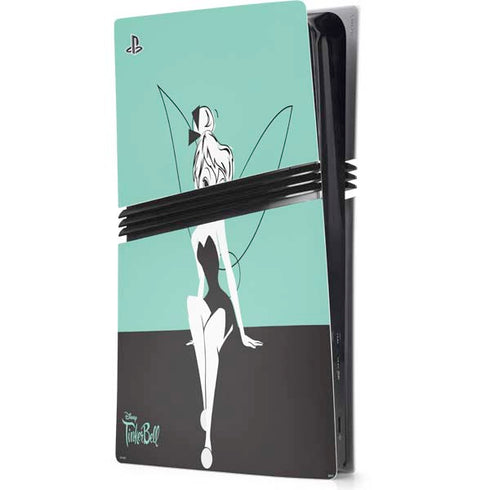 Disney Tinker Bell Color Block PS5 Pro Console Skin