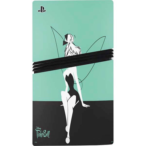Disney Tinker Bell Color Block PS5 Pro Disk Bundle Skin