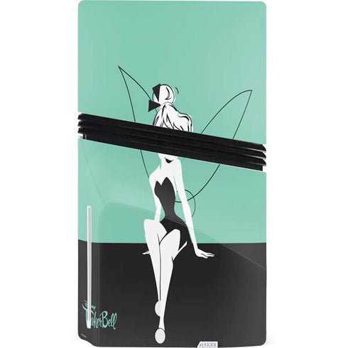 Disney Tinker Bell Color Block PS5 Pro Disk Bundle Skin