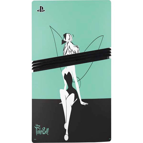 Disney Tinker Bell Color Block PS5 Pro Disk Console Skin