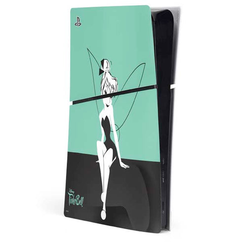 Disney Tinker Bell Color Block PS5 Slim Digital Edition Console Skin