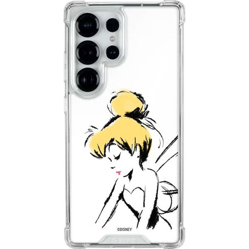 Disney Tinker Bell Dreamer Ink Art Galaxy S25 Ultra Clear Case