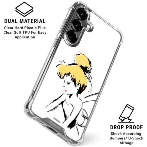 Disney Tinker Bell Dreamer Ink Art Galaxy S26 Plus Clear Case