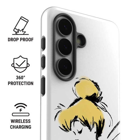 Disney Tinker Bell Dreamer Ink Art Galaxy S26 Plus Impact Case