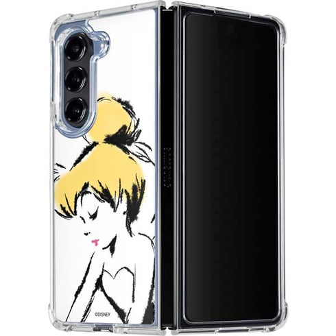 Disney Tinker Bell Dreamer Ink Art Galaxy Z Fold5 5G Clear Case