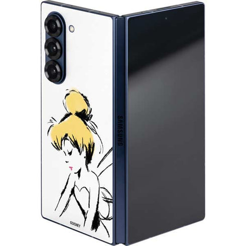 Disney Tinker Bell Dreamer Ink Art Galaxy Z Fold6 Skin