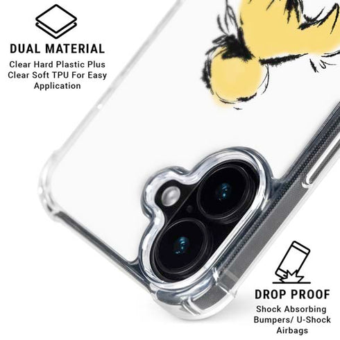 Disney Tinker Bell Dreamer Ink Art iPhone 16 Plus Clear Case