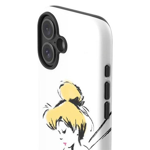 Disney Tinker Bell Dreamer Ink Art iPhone 16 Plus Impact Case
