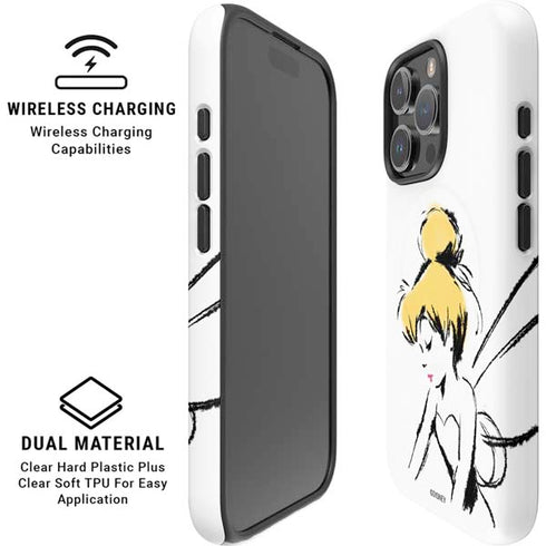 Disney Tinker Bell Dreamer Ink Art iPhone 16 Pro Max Magsafe Impact Case