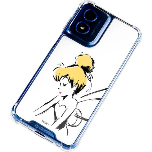 Disney Tinker Bell Dreamer Ink Art Moto G Play 4G (2024) Clear Case
