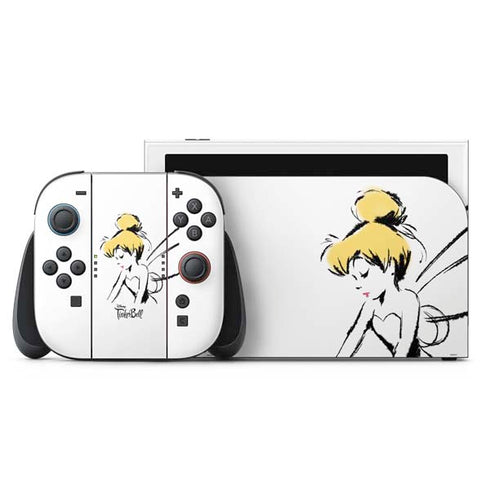 Disney Tinker Bell Dreamer Ink Art Nintendo Skins