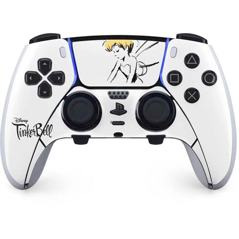 Disney Tinker Bell Dreamer Ink Art PS5 DualSense Edge Pro Controller Skin