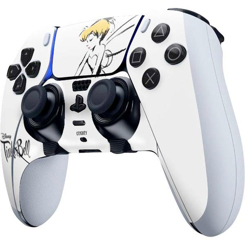 Disney Tinker Bell Dreamer Ink Art PS5 DualSense Edge Pro Controller Skin