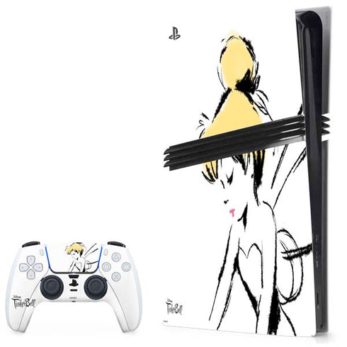 Disney Tinker Bell Dreamer Ink Art PS5 Pro Bundle Skin
