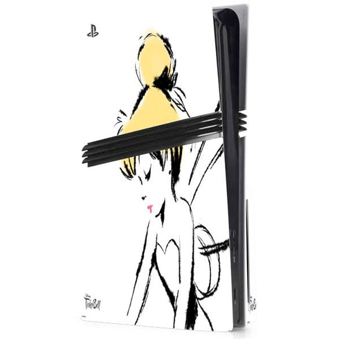 Disney Tinker Bell Dreamer Ink Art PS5 Pro Disk Console Skin