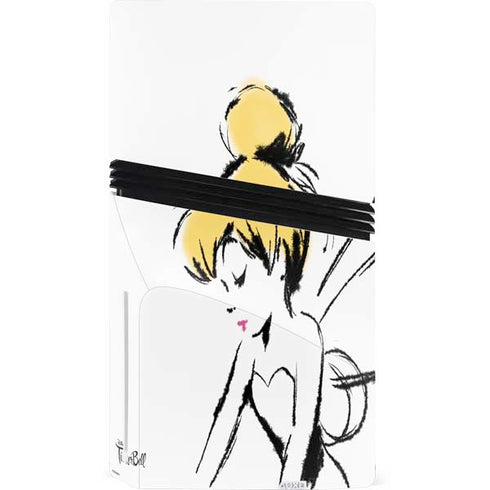 Disney Tinker Bell Dreamer Ink Art PS5 Pro Disk Console Skin