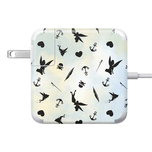 Disney Tinker Bell Fairy Size Pattern 85W Power Adapter (15 and 17 inch MacBook Pro Charger) Skin
