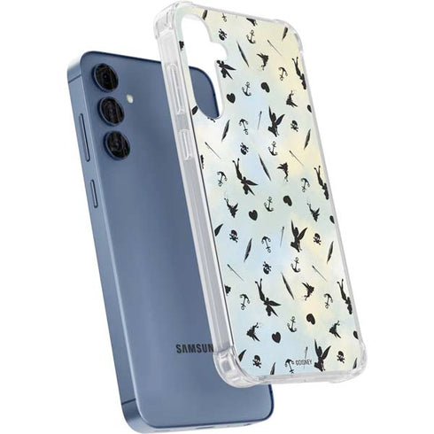 Disney Tinker Bell Fairy Size Pattern Galaxy A55 5G Clear Case