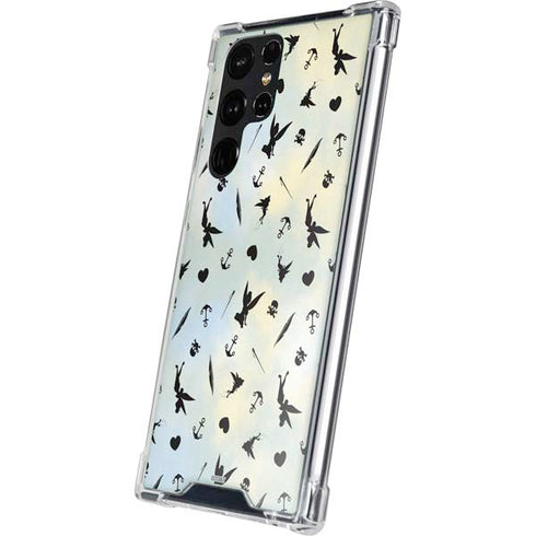 Disney Tinker Bell Fairy Size Pattern Galaxy S23 Ultra Clear Case