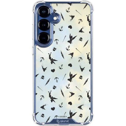 Disney Tinker Bell Fairy Size Pattern Galaxy S25 Plus Clear Case