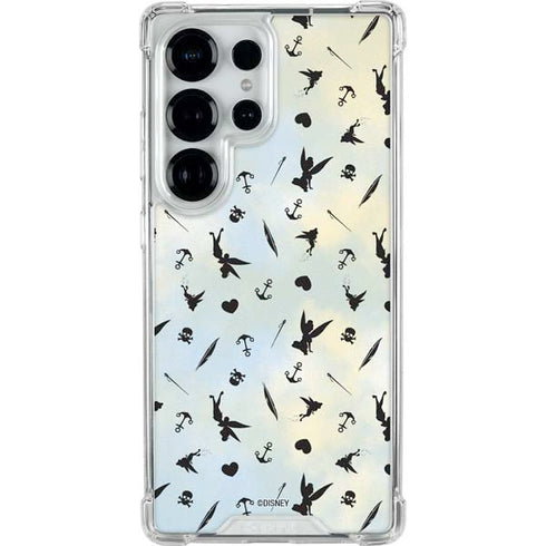 Disney Tinker Bell Fairy Size Pattern Galaxy S25 Ultra Clear Case