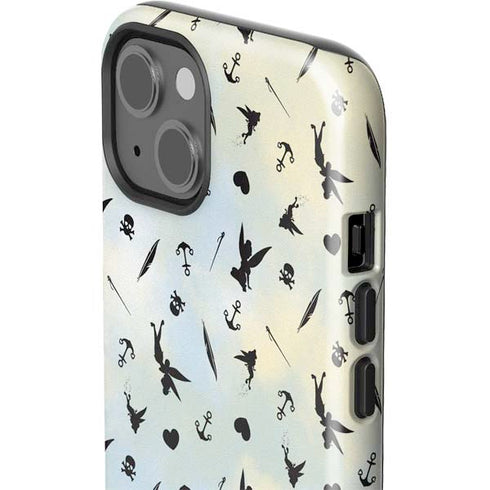 Disney Tinker Bell Fairy Size Pattern iPhone 15 Impact Case