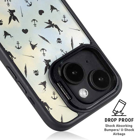 Disney Tinker Bell Fairy Size Pattern iPhone 15 Plus Kickstand Case