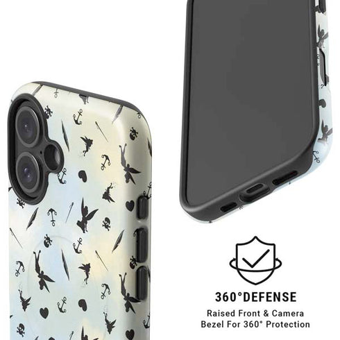 Disney Tinker Bell Fairy Size Pattern iPhone 16 Plus Magsafe Impact Case