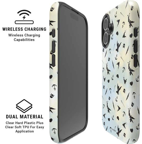 Disney Tinker Bell Fairy Size Pattern iPhone 16 Plus Magsafe Impact Case