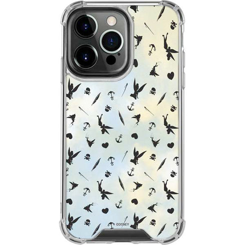 Disney Tinker Bell Fairy Size Pattern iPhone 16 Pro Clear Case