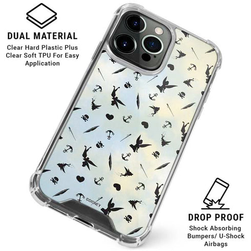 Disney Tinker Bell Fairy Size Pattern iPhone 16 Pro Clear Case