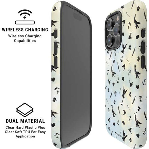 Disney Tinker Bell Fairy Size Pattern iPhone 16 Pro Magsafe Impact Case