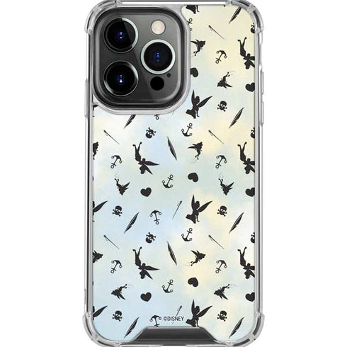 Disney Tinker Bell Fairy Size Pattern iPhone 16 Pro Max Clear Case