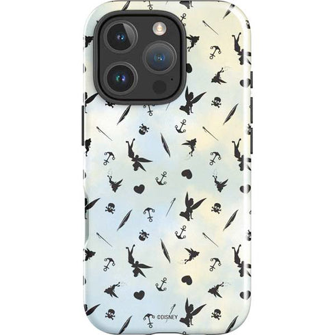 Disney Tinker Bell Fairy Size Pattern iPhone 16 Pro Max Impact Case