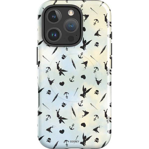 Disney Tinker Bell Fairy Size Pattern iPhone 16 Pro Max Magsafe Impact Case
