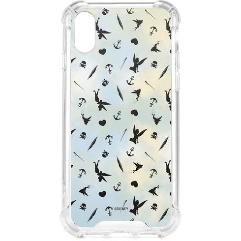 Disney Tinker Bell Fairy Size Pattern iPhone XS Clear Case