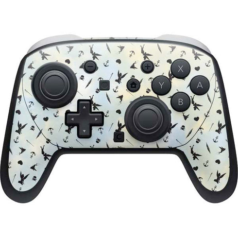 Disney Tinker Bell Fairy Size Pattern Nintendo Switch 2 (2025) Pro Controller Skin