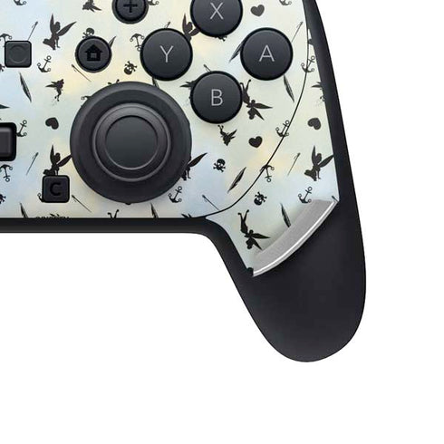 Disney Tinker Bell Fairy Size Pattern Nintendo Switch 2 (2025) Pro Controller Skin
