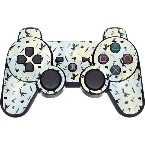 Disney Tinker Bell Fairy Size Pattern PS3 Dual Shock wireless controller Skin