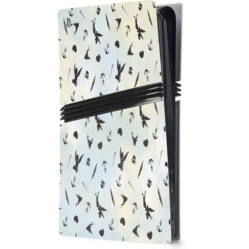 Disney Tinker Bell Fairy Size Pattern PS5 Pro Console Skin