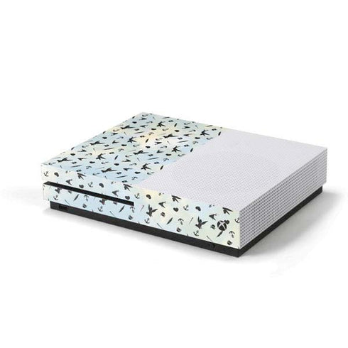 Disney Tinker Bell Fairy Size Pattern Xbox One S Console Skin
