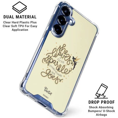Disney Tinker Bell Leave A Little Sparkle Galaxy S25 Clear Case