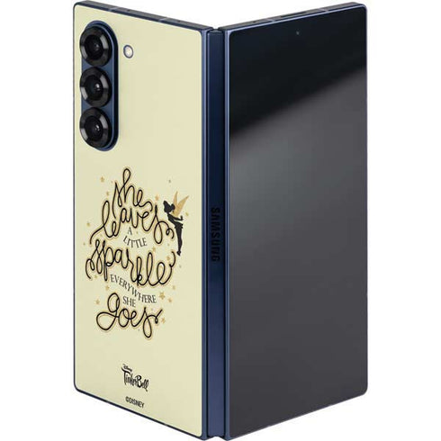 Disney Tinker Bell Leave A Little Sparkle Galaxy Z Fold6 Skin