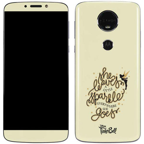Disney Tinker Bell Leave A Little Sparkle Moto E5 Plus Skin
