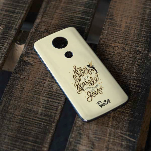 Disney Tinker Bell Leave A Little Sparkle Moto E5 Plus Skin
