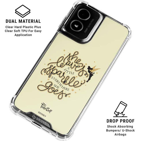 Disney Tinker Bell Leave A Little Sparkle Moto G Power 5G (2024) Clear Case