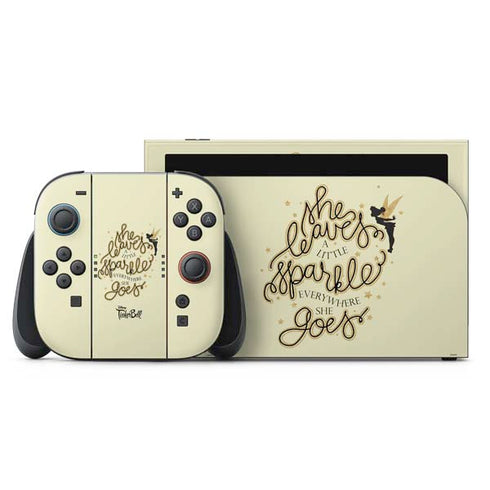 Disney Tinker Bell Leave A Little Sparkle Nintendo Switch 2 (2025) with Joy-Con Skin