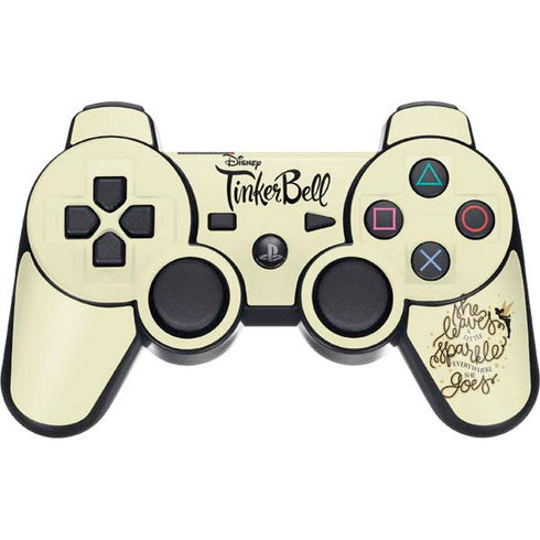 Disney Tinker Bell Leave A Little Sparkle PS3 Dual Shock wireless controller Skin
