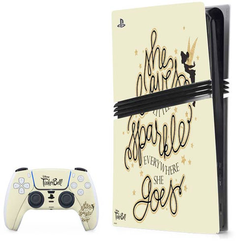 Disney Tinker Bell Leave A Little Sparkle PlayStation PS5 Skins