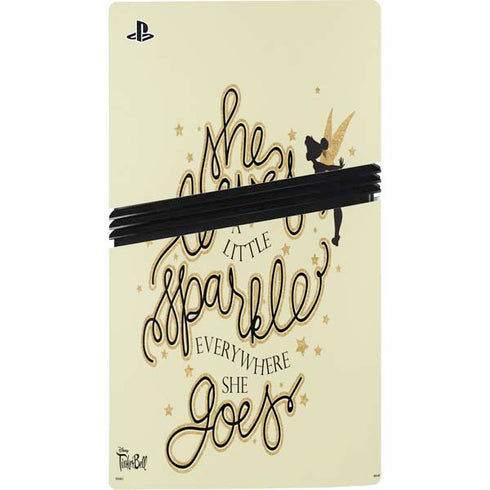 Disney Tinker Bell Leave A Little Sparkle PS5 Pro Console Skin